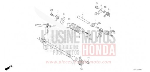 GEARSHIFT DRUM MSX125AR de 2024